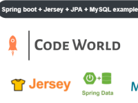 Spring boot + Jersey + JPA + MySQL&nbsp;example
